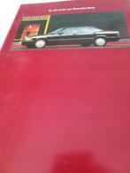 1990 Nederlands Mercedes 190 folder óók kleuren en bekleding, Boeken, Ophalen of Verzenden, Zo goed als nieuw, Mercedes