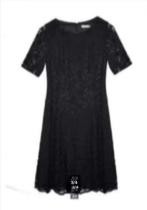 LaDress - Prachtige kanten midi Jurk maat S - Nieuw, Zwart, Nieuw, Ophalen of Verzenden, Knielengte