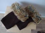 Bruine fake fur laars sokken / been warmers., Kleding | Dames, Overige typen, Bruin, Overige maten, Ophalen of Verzenden