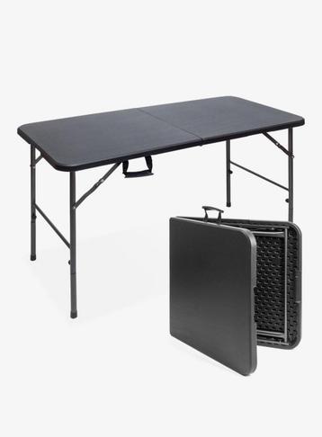 120x60 cm Inklapbare tafel campingtafel zwart beschikbaar voor biedingen