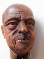 Notenkraker, zeldzaam, hoofd boze man: Bismarck ca 1900, Antiek en Kunst, Ophalen of Verzenden