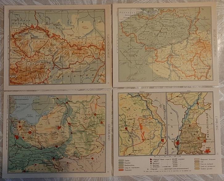 KING Kaartenset, Boeken, Atlassen en Landkaarten, Gelezen, Landkaart, Nederland, 1800 tot 2000, Ophalen of Verzenden