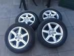 Continental 4 banden met audi velgen 205/60 R 16 H, Auto-onderdelen, Banden en Velgen, Ophalen, Gebruikt, 16 inch, Banden en Velgen