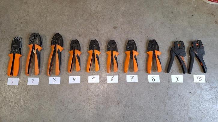 Nog maar 2x Weidmuller krimptang krimp en strip tangen, Auto diversen, Autogereedschap, Zo goed als nieuw, Ophalen of Verzenden