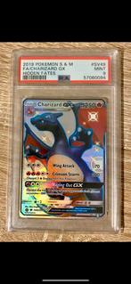 Charizard GX Shiny Fault Hidden Fates PSA 9, Ophalen of Verzenden, Zo goed als nieuw, Losse kaart