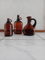 Bruine Flessen Collectie, Gebruikt, Overige kleuren, Ophalen of Verzenden, Glas