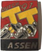 Pin Dutch TT Assen 1991, Verzamelen, Speldjes, Pins en Buttons, Sport, Gebruikt, Ophalen of Verzenden, Speldje of Pin