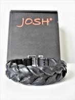 Nieuwe Josh heren armband, Ophalen of Verzenden, Nieuw, Zwart, Leer
