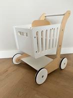 Vertbaudet Houten boodschappenwagentje - wit, Ophalen, Zo goed als nieuw, Duw- of Trekspeelgoed