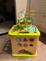 Hape Houten Activiteitenkubus, Ophalen, Zo goed als nieuw, Babygym, Met licht
