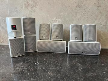 JBL center(2) en satteliet(8) mini speakers home cinema beschikbaar voor biedingen