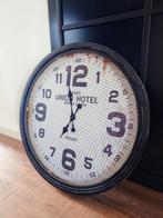Mooie industriële wandklok 78cm, Huis en Inrichting, Woonaccessoires | Klokken, Ophalen, Zo goed als nieuw, Wandklok