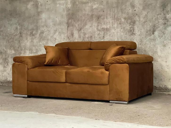 !!ACTIE!! 2-zitsbank Confidential velvet, Huis en Inrichting, Banken | Bankstellen, Nieuw, Hoekbank, Driepersoons, 250 tot 300 cm