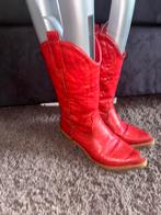 Rode Laarzen - Cowboy Stijl maat 37, Ophalen of Verzenden, Gedragen, Rood, Lage of Enkellaarzen