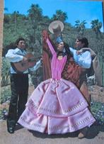 vrouw in Spaanse klederdracht - echte stof, Verzenden, 1980 tot heden, Gelopen, Klederdracht