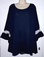 Shein Curve tuniek maat 4XL (50/52), Ophalen of Verzenden, Zo goed als nieuw, Blauw, Blouse of Tuniek
