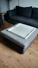 Driezitsbank met fauteuil en hokker, Ophalen, Gebruikt, Eenpersoons, 75 tot 100 cm