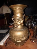 Antieke Bronzen Vaas met Draken, Antiek en Kunst, Ophalen of Verzenden