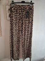 Panterprint travelstof broek 44 46 nieuw, Zwart, Maat 46/48 (XL) of groter, Nieuw, Ophalen of Verzenden