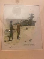 A. Blunck Ets - Schieten nach Thontauben, Ingelijst Art Prin, Antiek en Kunst, Ophalen of Verzenden