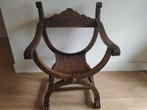 Mooie dagobert stoel met prachtig houtsnijwerk, Antiek en Kunst, Ophalen