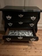 Zwarte commode met 3 lades klein, Huis en Inrichting, Ophalen, Gebruikt, 50 tot 100 cm, 3 of 4 laden