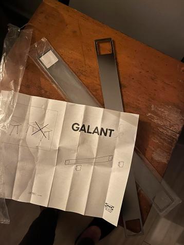 2 metalen strips voor een Galant bureau van Ikea - afbeelding 2