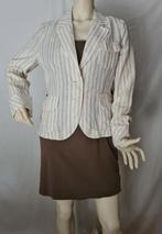 "Miss Etam" Linnen blazer. Mt. 40. Als nieuw!, Maat 38/40 (M), Beige, Ophalen of Verzenden, Zo goed als nieuw