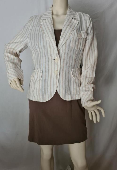 "Miss Etam" Linnen blazer. Mt. 40. Als nieuw!, Kleding | Dames, Jasjes, Kostuums en Pakken, Zo goed als nieuw, Jasje, Maat 38/40 (M)