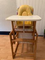 Vintage kinderstoel met stoelverkleiner, Ophalen, Gebruikt, Meegroeistoel, Afneembaar eetblad