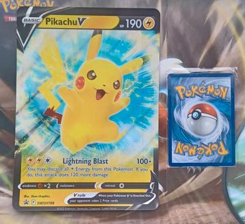 Pikachu V SWSH198 Jumbo mint beschikbaar voor biedingen