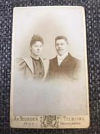 CDV, Vrouw/Man, A. van Beurden, Tilburg, Carte de Visite, Verzamelen, Ophalen of Verzenden, Voor 1940, Gebruikt, Foto