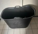 FlinQ Bath Bucket 1.0 - Badkuip - Zitbad - 185L - Zwart, Minder dan 100 cm, Overige typen, Zo goed als nieuw, Ophalen