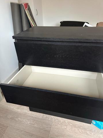 Ikea Malm ladekast zwartbruin - afbeelding 3