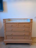 Vintage commode met natuursteen blad, Ophalen, Gebruikt, 50 tot 70 cm, 100 cm of meer