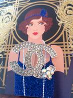 Prachtige broche, nieuw met steentjes, Overige materialen, 4 tot 7 cm, Nieuw, Ophalen of Verzenden