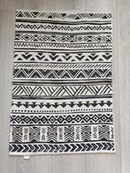 Aztec print vloerkleedje 60x85cm zwart wit, Ophalen of Verzenden, Zo goed als nieuw, Wit, Rond