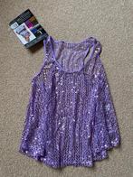 Nieuw! Dames glittertop, maat L, Verzenden, Paars, Maat 42/44 (L), Nieuw