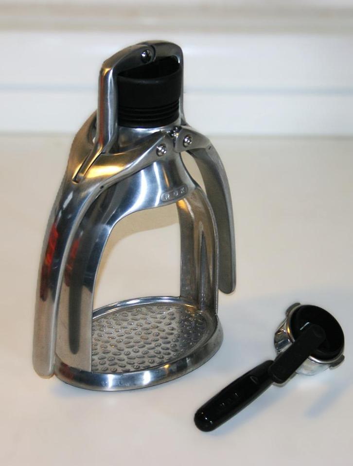 ROK Espresso apparaat - GC Classic       Bieden vanaf €68, Witgoed en Apparatuur, Koffiezetapparaten, Zo goed als nieuw, Gemalen koffie