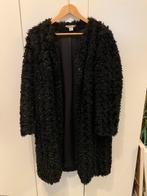 Faux fur jas, zwarte bontjas, Maat 38/40 (M), H&M, Zwart, Ophalen of Verzenden