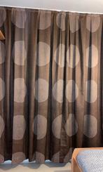 Bruine Gordijn 3m vitrage + verduisterend, Bruin, 200 cm of meer, Nieuw, Ophalen of Verzenden