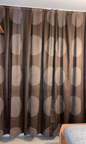 Bruine Gordijn 3m vitrage + verduisterend beschikbaar voor biedingen