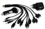 10 in1 USB Hybrid lader USB Multi Point voor smartphones psp, Ophalen, Nieuw