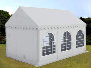 Grizzly Prof partytent 3x6 PVC 640 + grondframe + regengoot beschikbaar voor biedingen