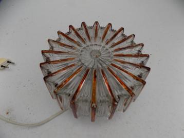 Plafonniere wandlamp vintage jaren 70 Herda Glashutte ? beschikbaar voor biedingen