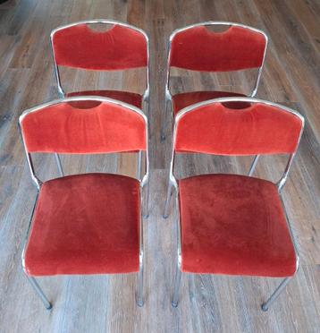 Vintage Chromen Lübke Stoelen beschikbaar voor biedingen