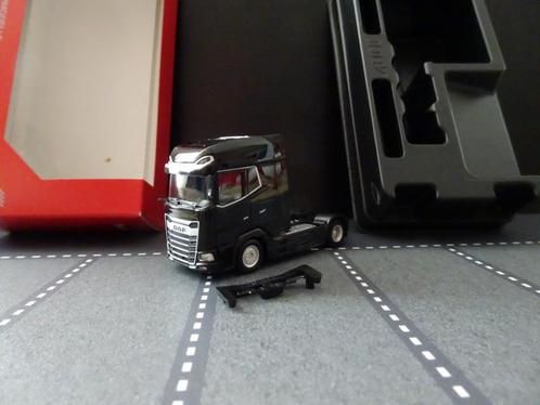 708 herpa 315791-003 daf xg+ 2-as trekker zwart 1:87 truck, Hobby en Vrije tijd, Modelauto's | 1:87, Nieuw, Bus of Vrachtwagen