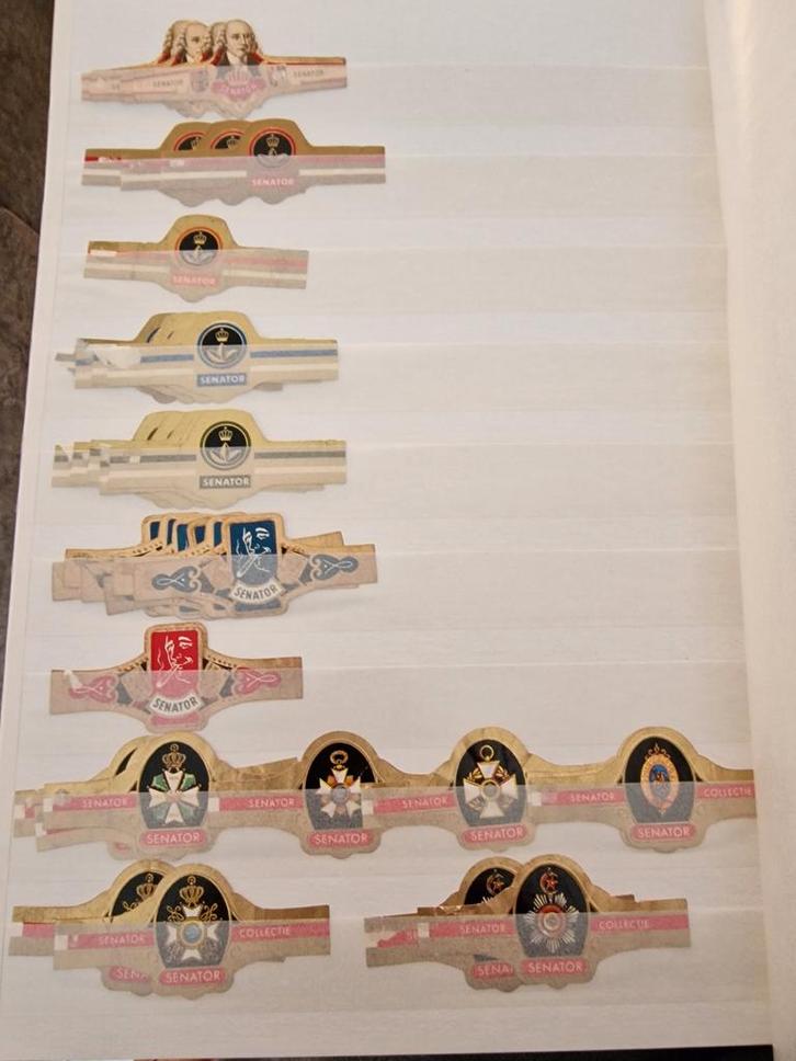 Vintage Senator Sigarenbandjes - Collectie, Verzamelen, Overige Verzamelen, Gebruikt, Ophalen of Verzenden