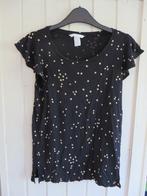 Zwart polkadot stippen topje shirtje maat 34 XS H&M Zara, Kleding | Dames, Nieuw, Maat 34 (XS) of kleiner, H&M, Ophalen of Verzenden