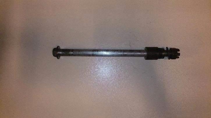 Kawasaki LTD440 vooras 440LTD voor as LTD voorwielas ltd440, Motoren, Accessoires | Overige, Gebruikt, Ophalen of Verzenden